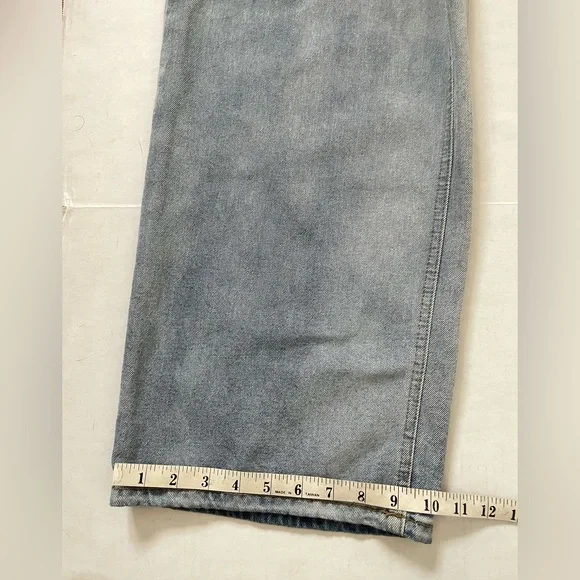 The Frankie Shop Blue Wide Leg Jeans - Picture 12 of 14